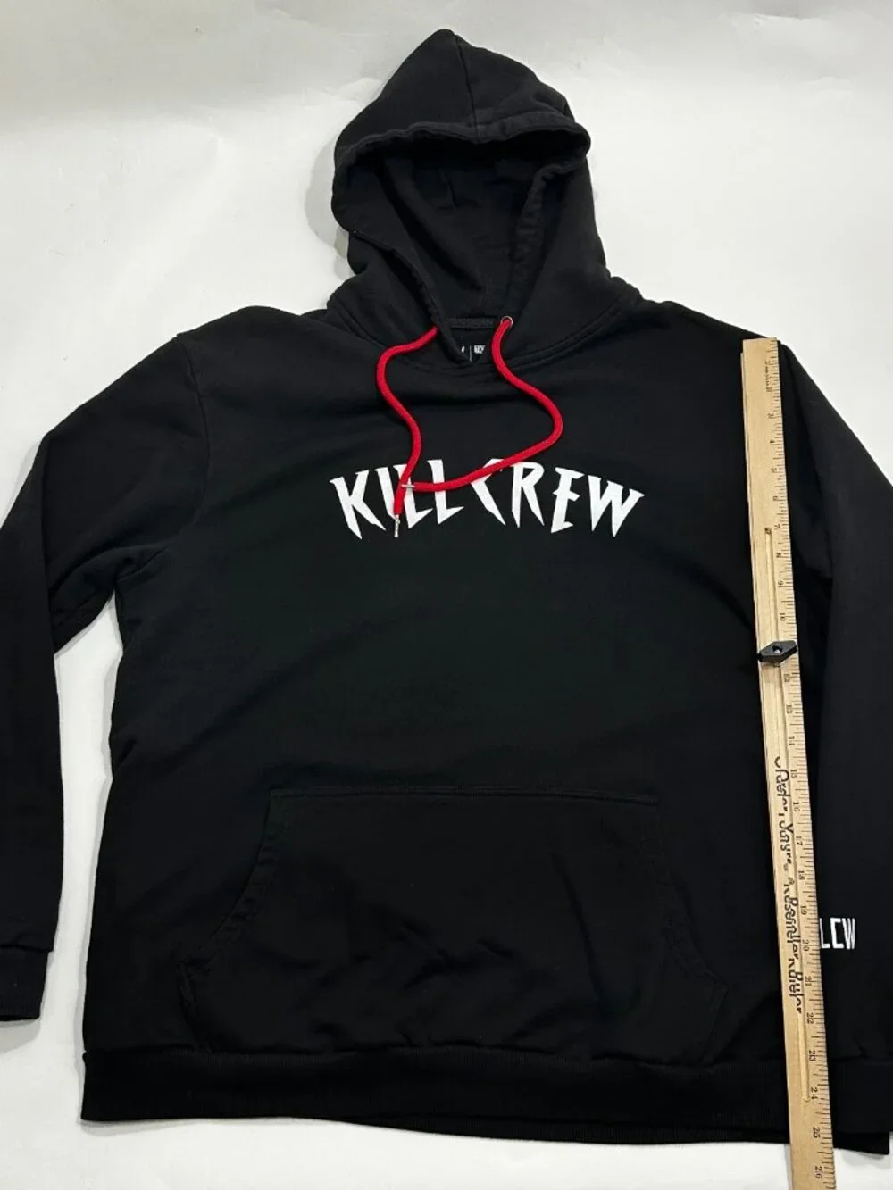 Kill Crew Hoodie Mens 2XL Black Pullover Sweatshirt Graphic Logo Streetwear - Picture 13 of 16